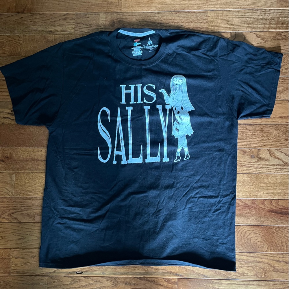EUC Black 'His Sally' Graphic T-Shirt, Size XXL